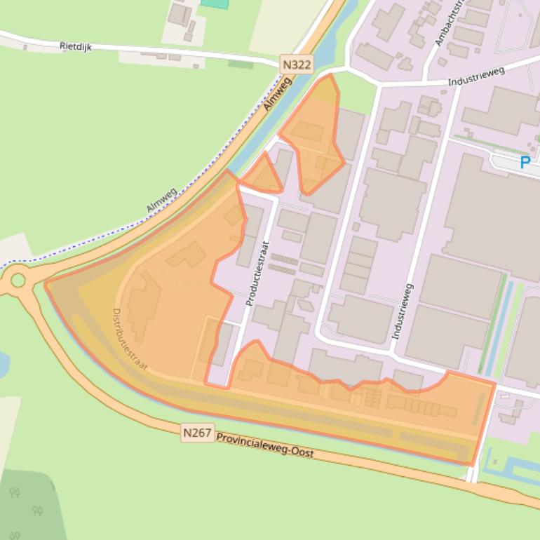 Kaart van postcodegebied 4283JN.