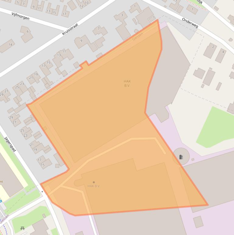 Kaart van postcodegebied 4283KA.