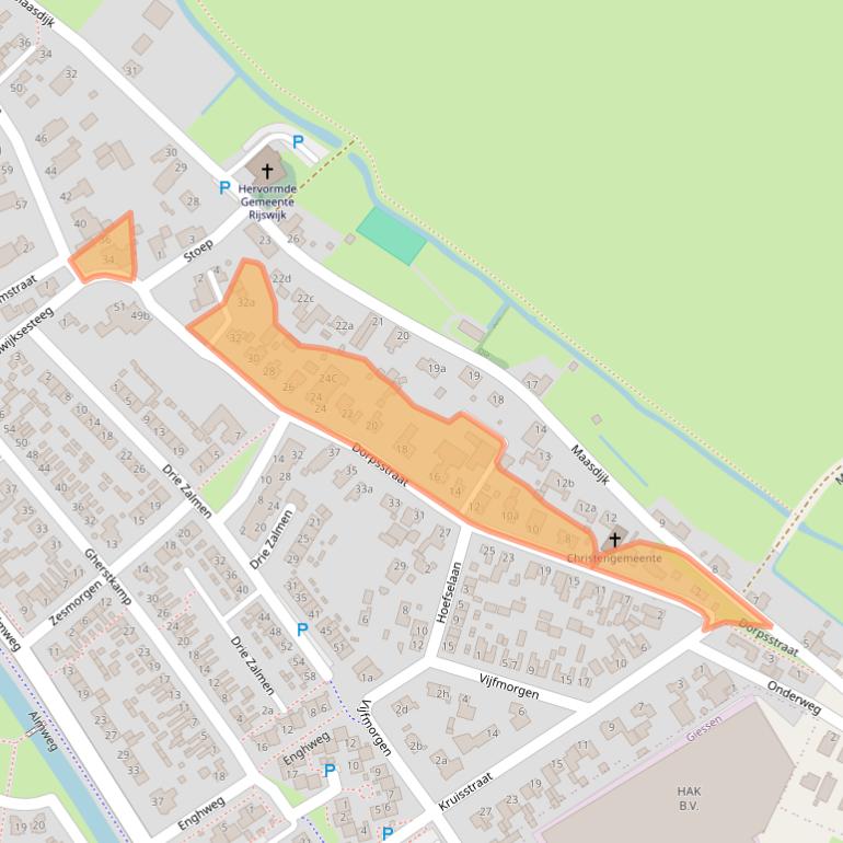 Kaart van postcodegebied 4284EH.