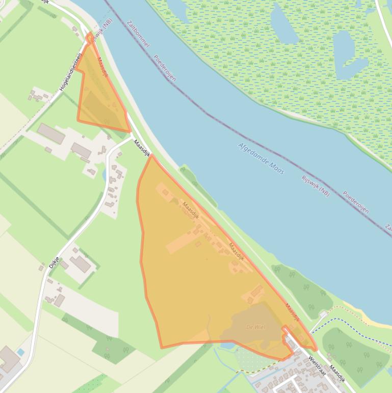 Kaart van postcodegebied 4284VC.