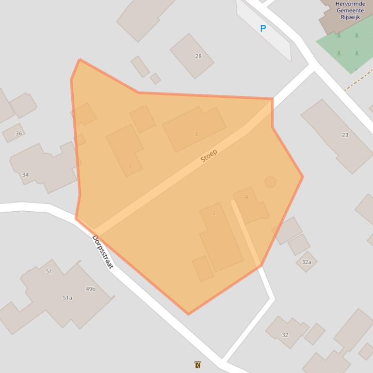 Kaart van postcodegebied 4284VD.