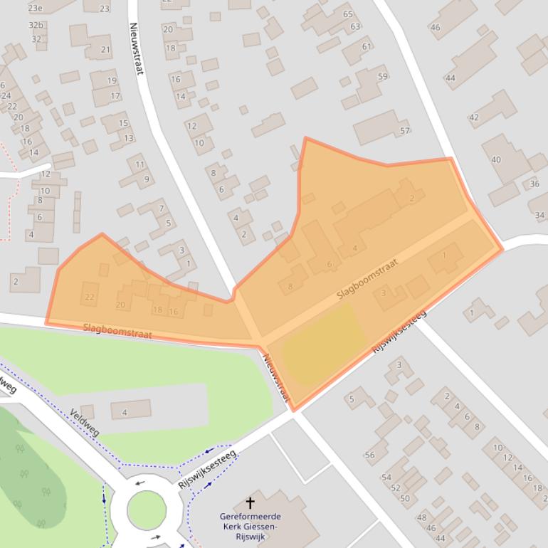 Kaart van postcodegebied 4284VE.