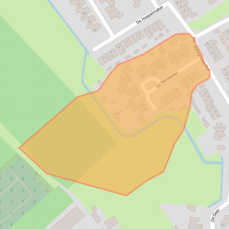 Kaart van postcodegebied 4284VP.