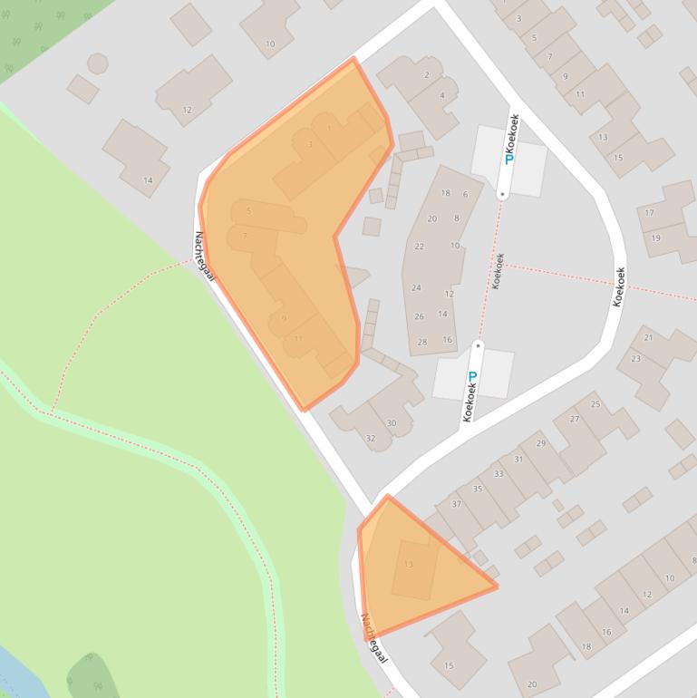 Kaart van postcodegebied 4284XC.