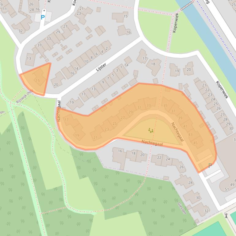 Kaart van postcodegebied 4284XE.