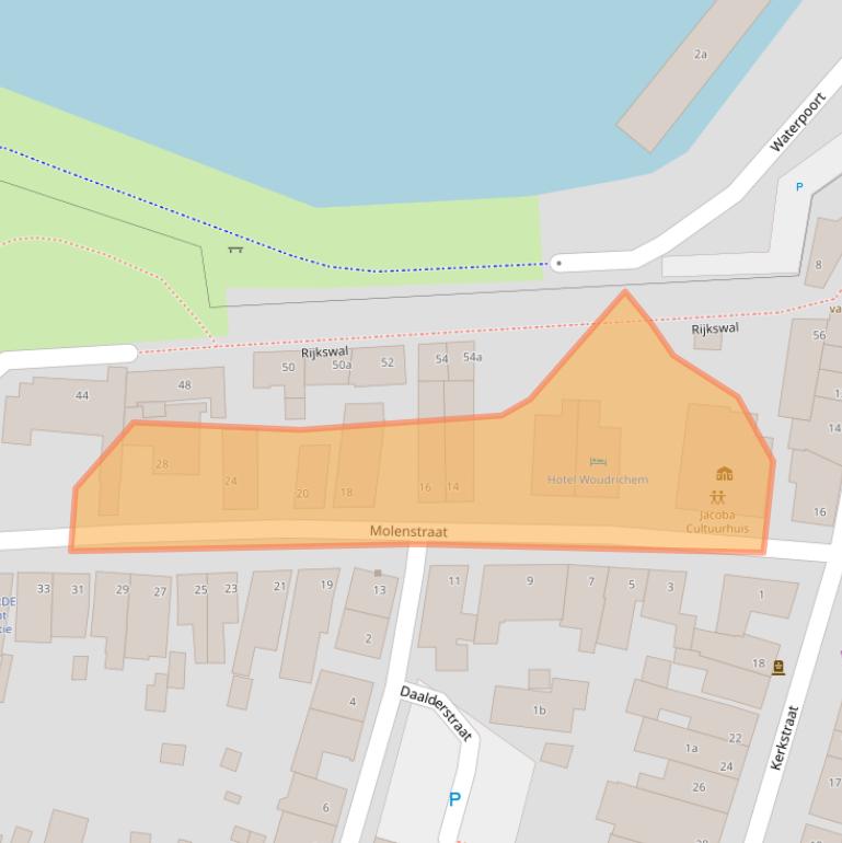 Kaart van postcodegebied 4285AB.