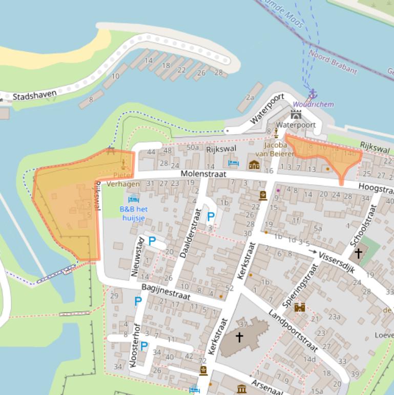 Kaart van postcodegebied 4285AC.