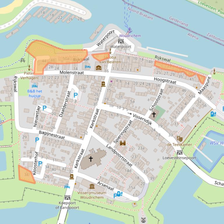 Kaart van postcodegebied 4285AD.