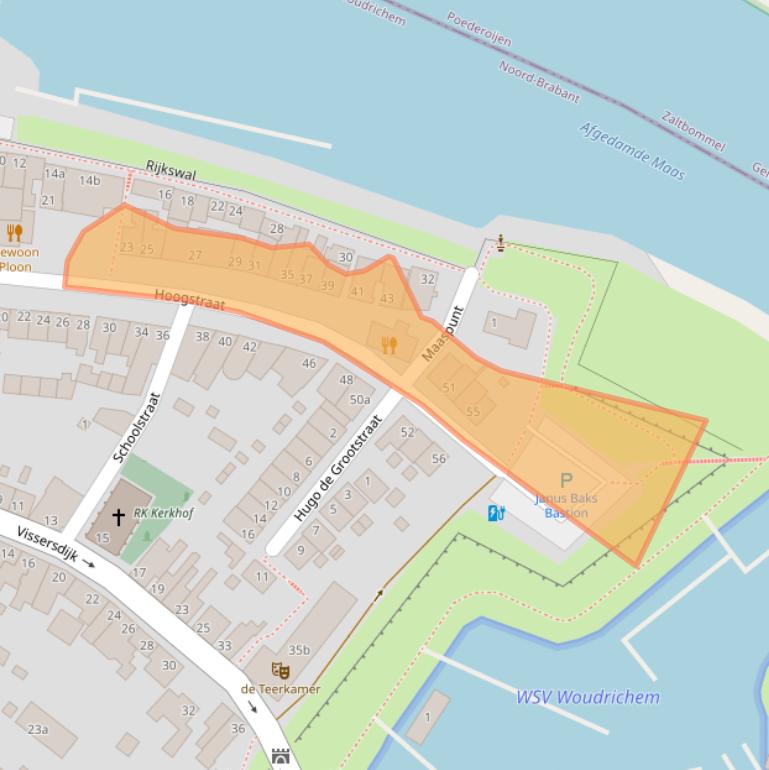 Kaart van postcodegebied 4285AG.