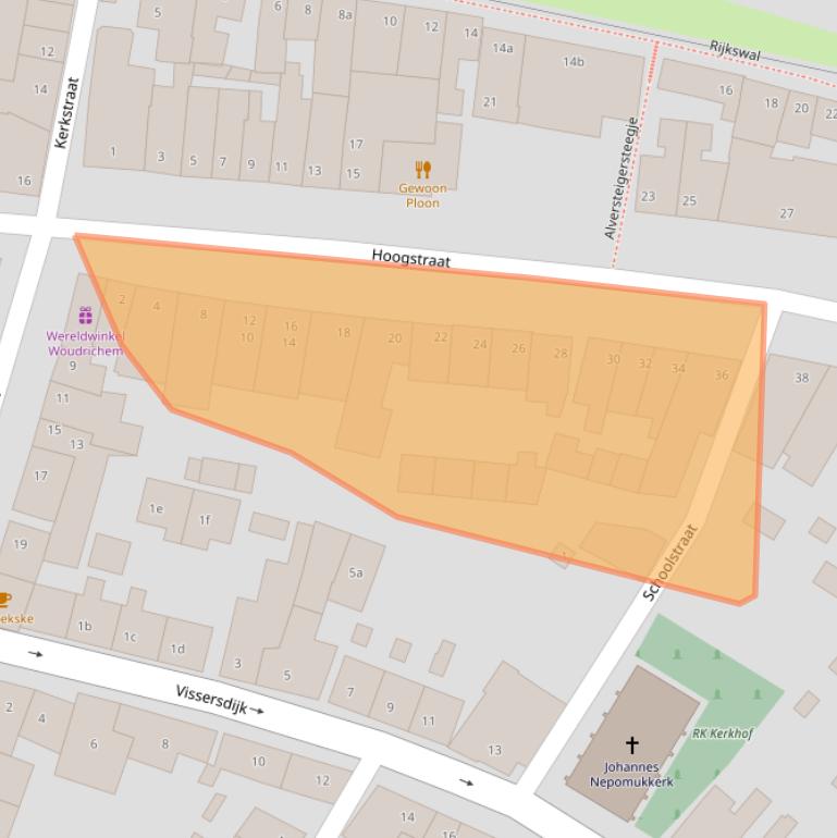 Kaart van postcodegebied 4285AH.