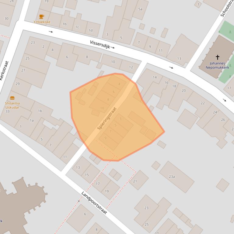 Kaart van postcodegebied 4285AP.