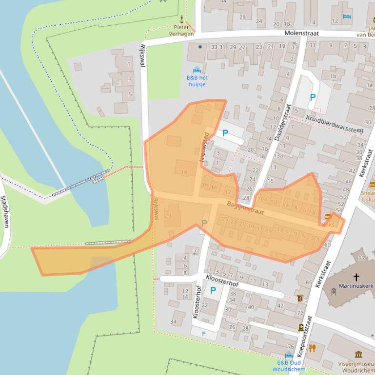 Kaart van postcodegebied 4285AT.