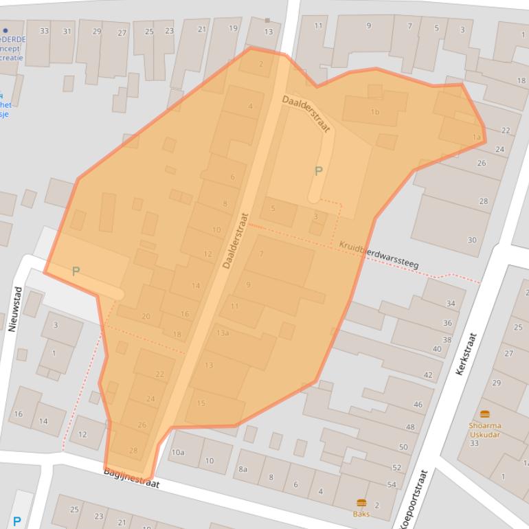 Kaart van postcodegebied 4285AV.