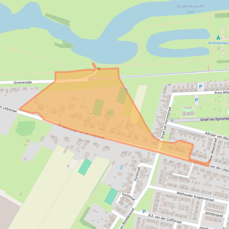 Kaart van postcodegebied 4285BN.