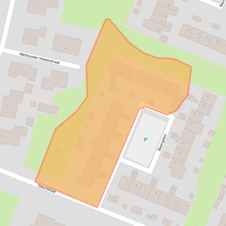 Kaart van postcodegebied 4285CG.