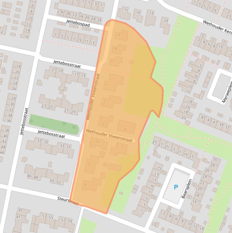 Kaart van postcodegebied 4285CJ.