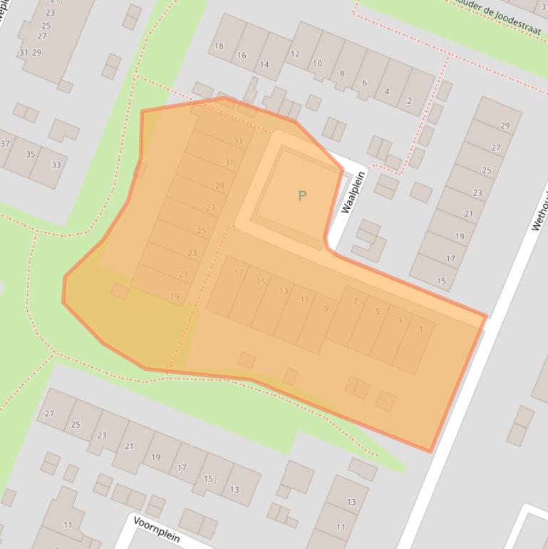 Kaart van postcodegebied 4285CM.