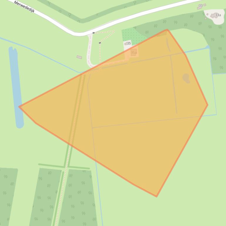 Kaart van postcodegebied 4285CW.