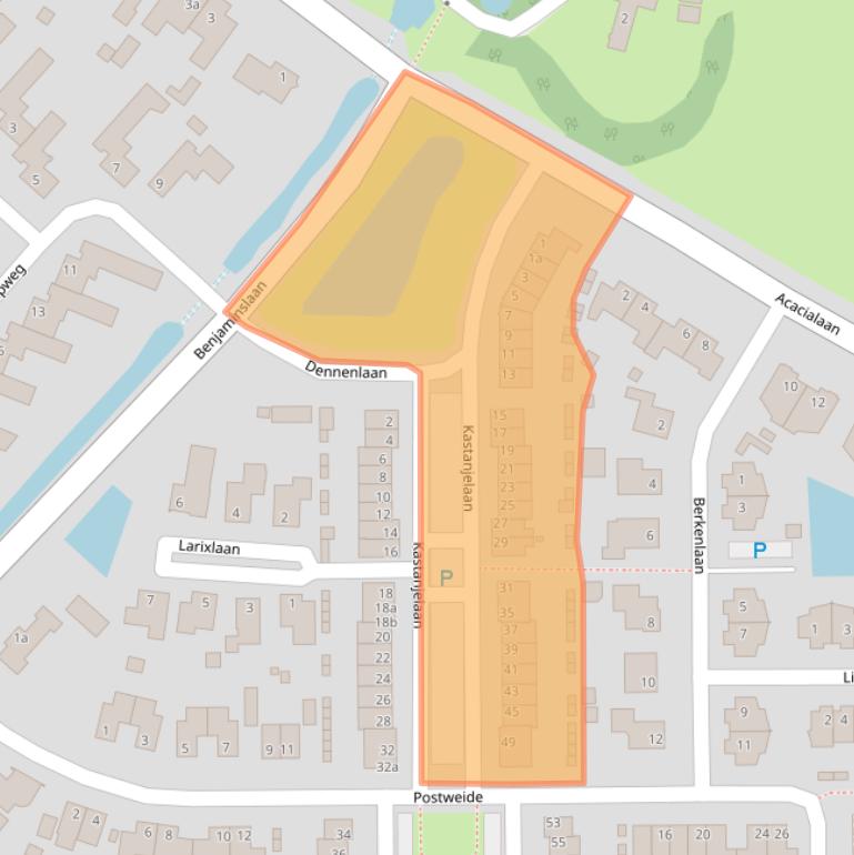 Kaart van postcodegebied 4285DA.