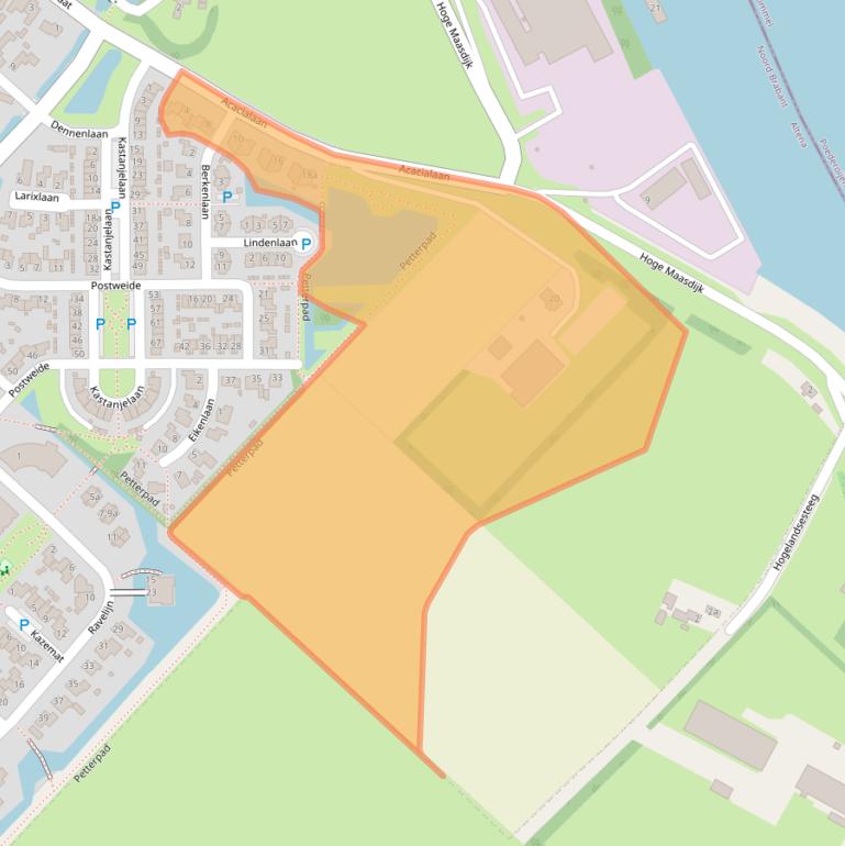 Kaart van postcodegebied 4285DP.