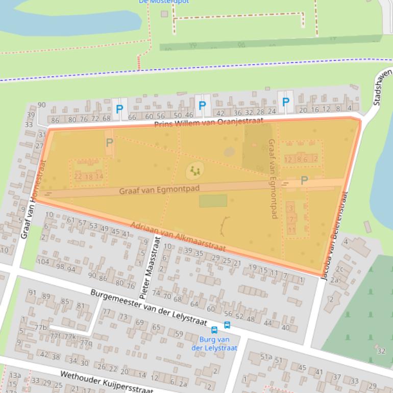 Kaart van postcodegebied 4285RA.