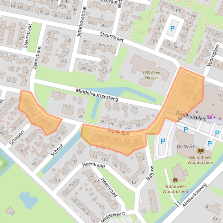 Kaart van postcodegebied 4285TG.