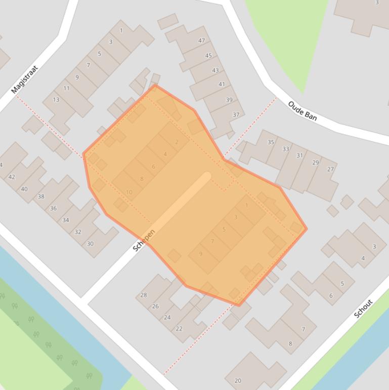 Kaart van postcodegebied 4285TK.