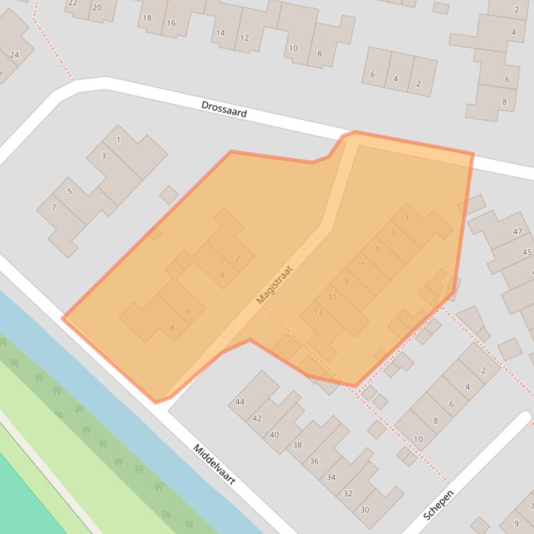 Kaart van postcodegebied 4285TL.