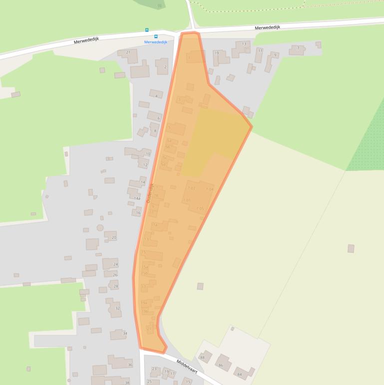 Kaart van postcodegebied 4285WG.