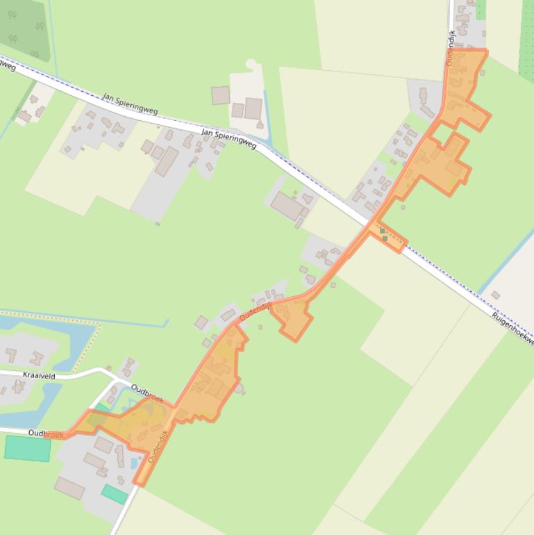 Kaart van postcodegebied 4285WJ.