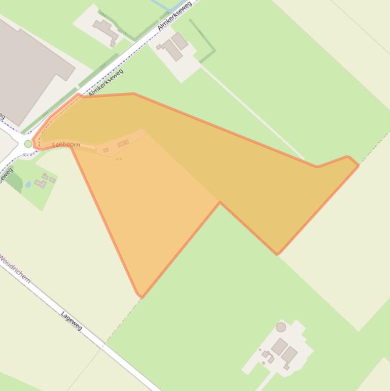 Kaart van postcodegebied 4285WV.