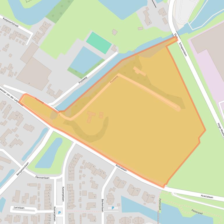 Kaart van postcodegebied 4285XD.