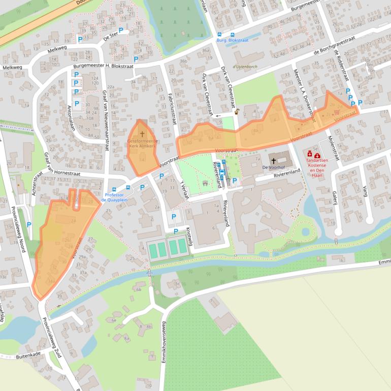 Kaart van postcodegebied 4286AL.