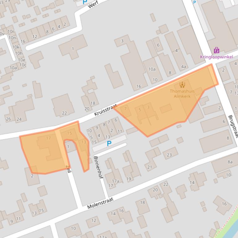 Kaart van postcodegebied 4286AM.