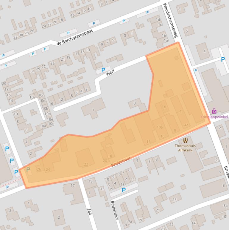 Kaart van postcodegebied 4286AN.