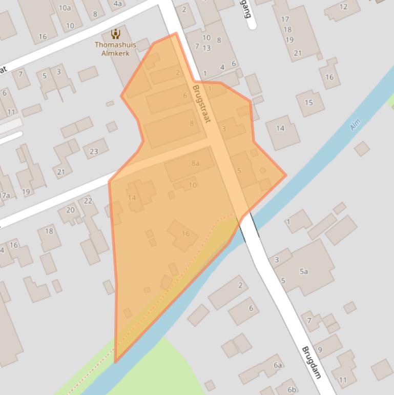 Kaart van postcodegebied 4286AW.