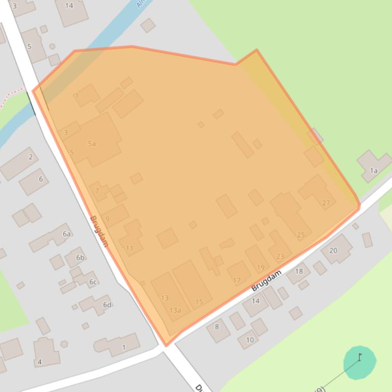 Kaart van postcodegebied 4286AX.