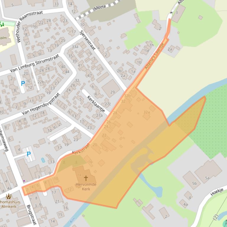 Kaart van postcodegebied 4286BB.