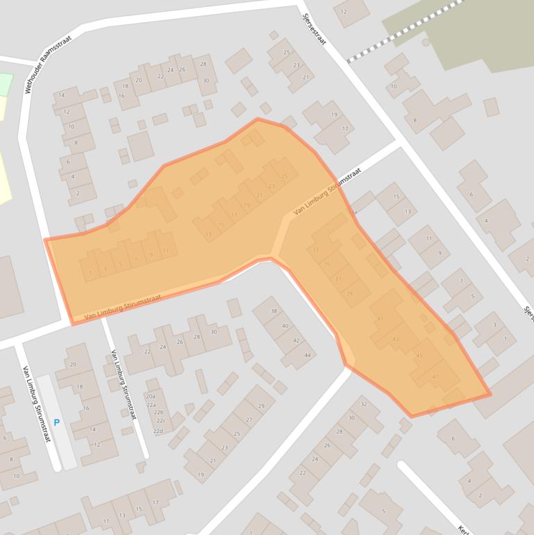 Kaart van postcodegebied 4286BG.