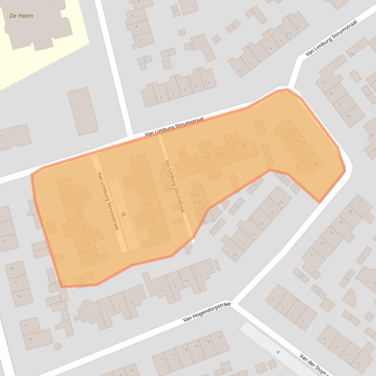 Kaart van postcodegebied 4286BH.