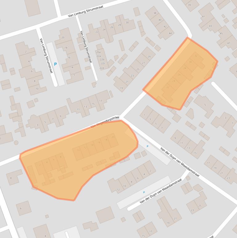 Kaart van postcodegebied 4286BK.