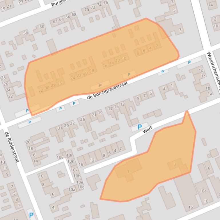 Kaart van postcodegebied 4286BM.