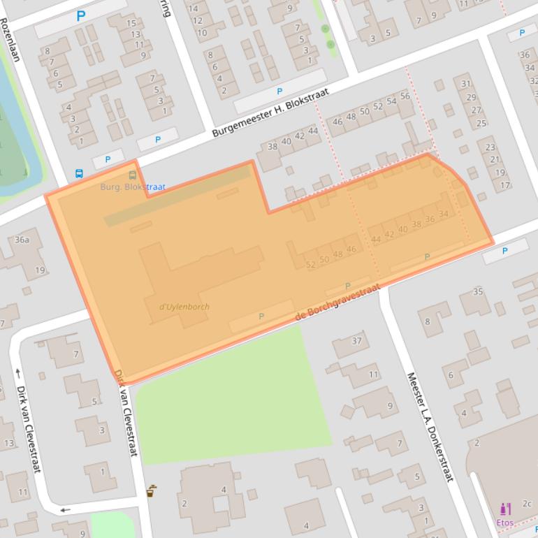 Kaart van postcodegebied 4286BN.