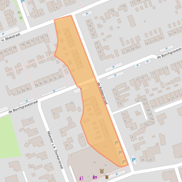 Kaart van postcodegebied 4286BP.