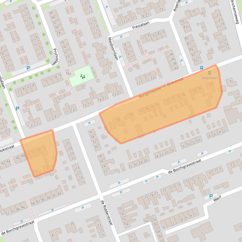 Kaart van postcodegebied 4286CD.