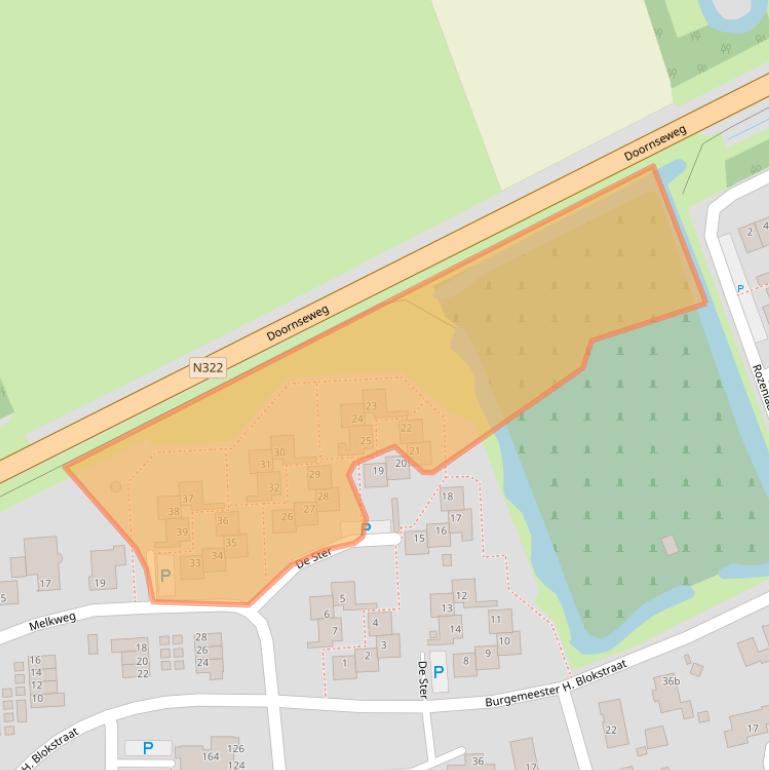 Kaart van postcodegebied 4286CH.