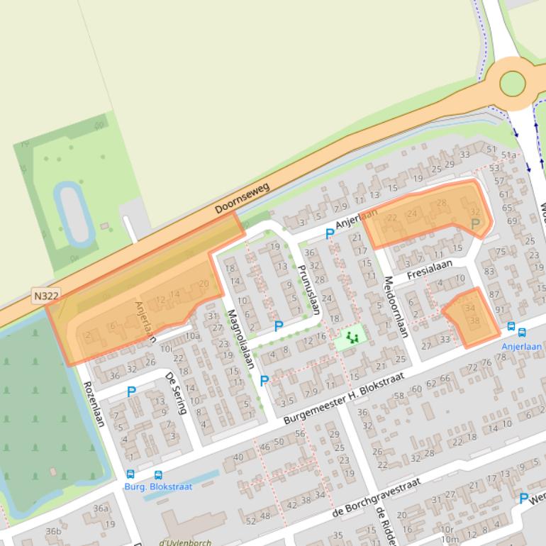 Kaart van postcodegebied 4286CR.