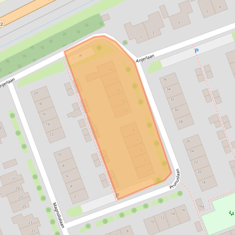 Kaart van postcodegebied 4286CS.