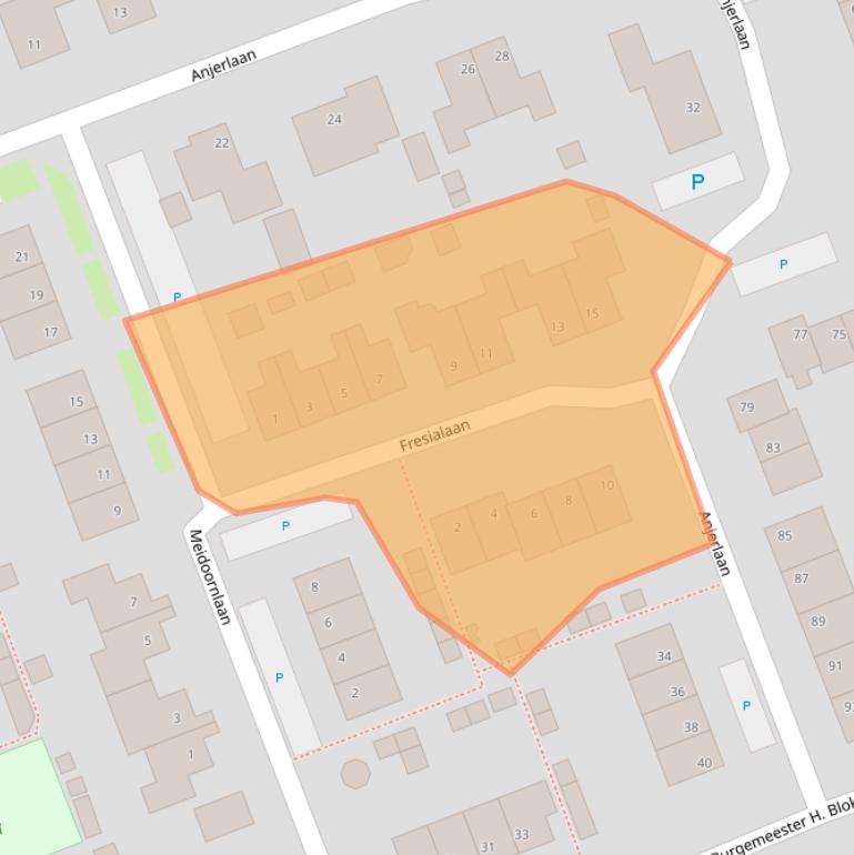 Kaart van postcodegebied 4286CX.