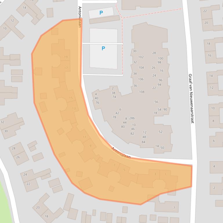 Kaart van postcodegebied 4286CZ.